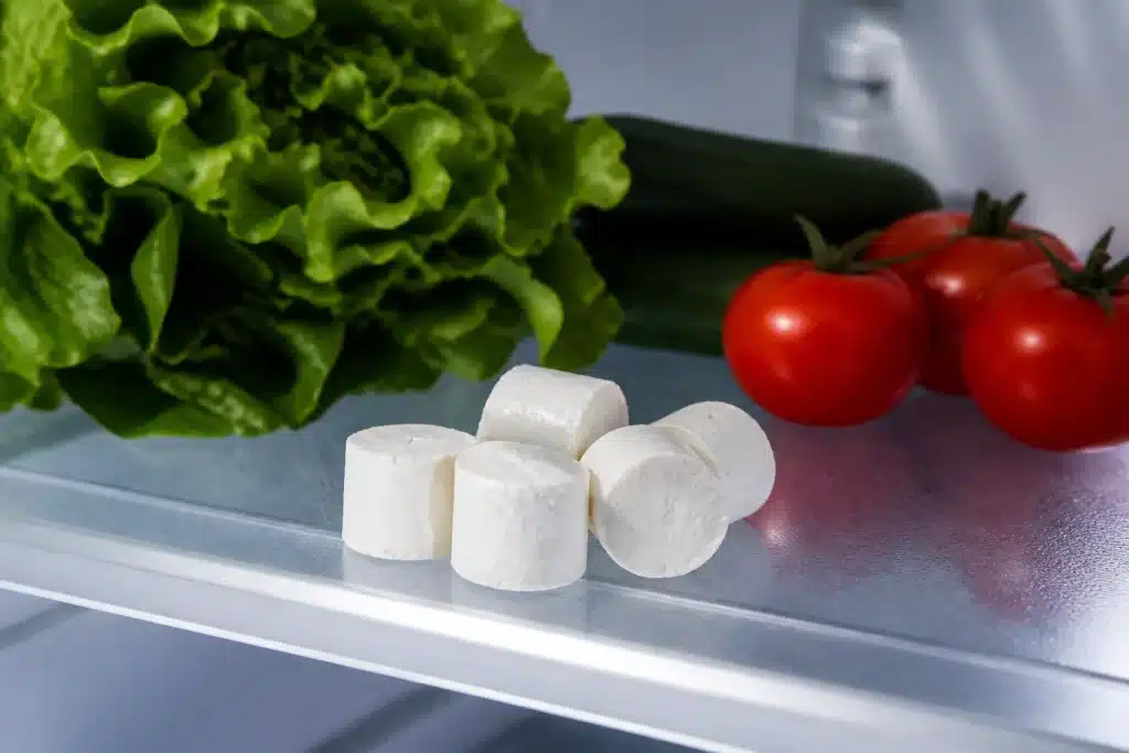 Moitiés bouchon liège blanc réfrigérateur étagères froides