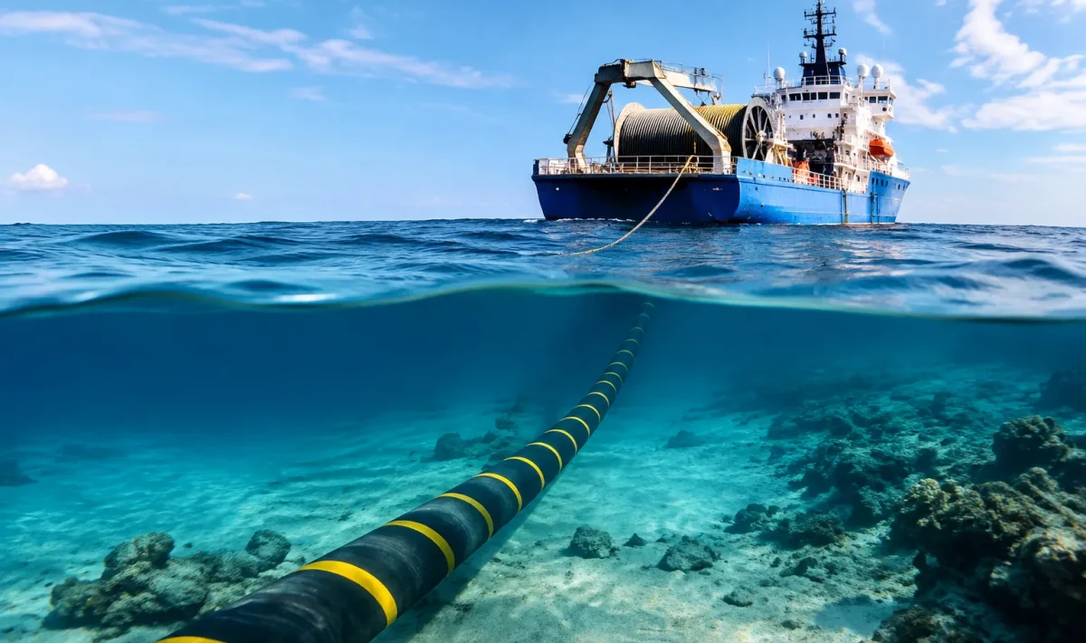 Cables sous-marins reliant l'Inde au reste du monde