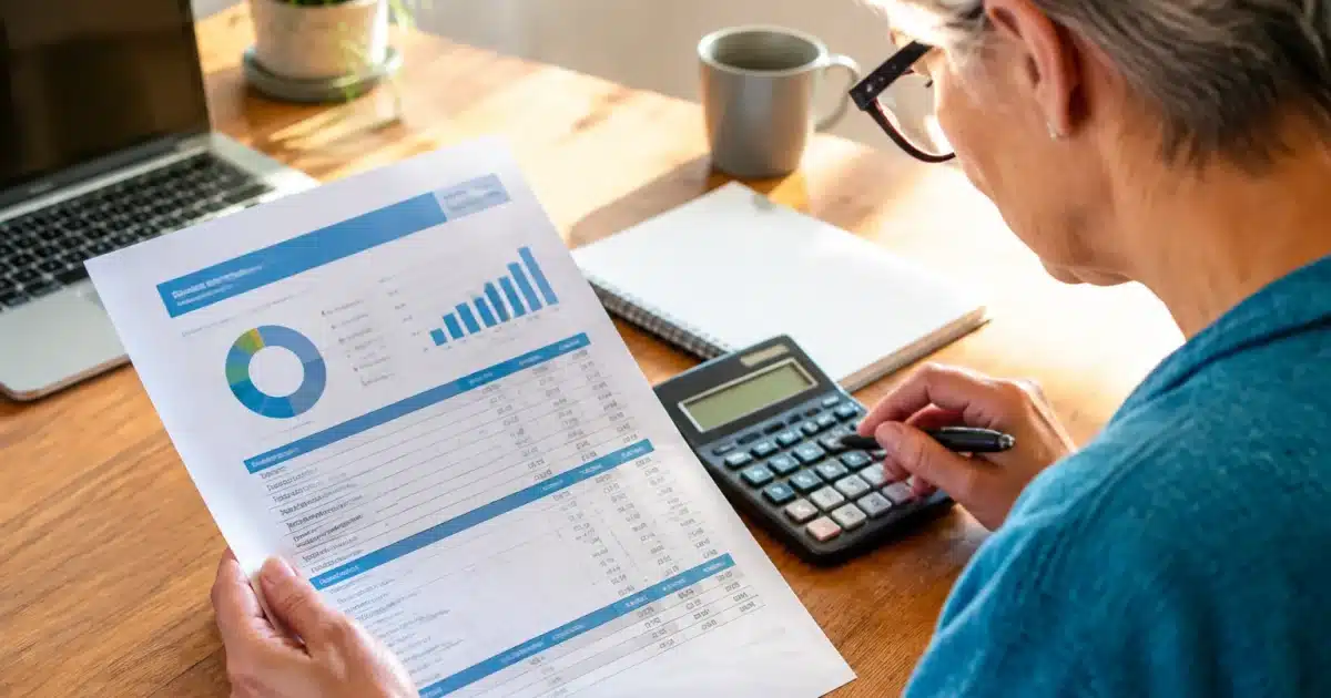 Document officiel affichant calcul retraite complementaire avec chiffres detailles
