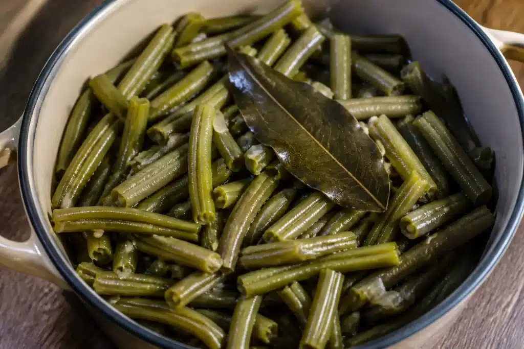 Pot haricots avec feuille laurier trop infusée amère
