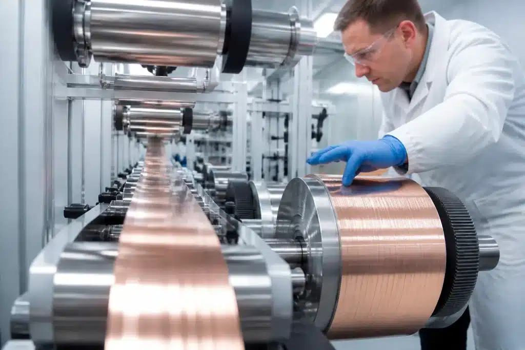 Chaîne de production industrielle de ruban supraconducteur allemand